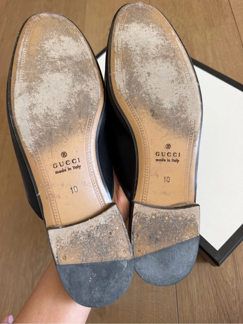 Men’s Gucci Leather Horsebit Slip-On Loafers